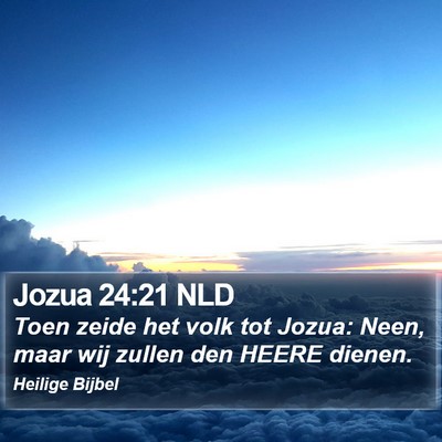 Jozua 24:21 NLD Bible Verse Image