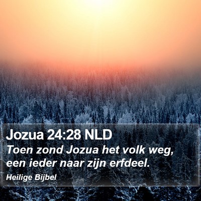 Jozua 24:28 NLD Bible Verse Image