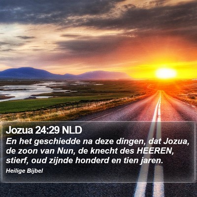 Jozua 24:29 NLD Bible Verse Image