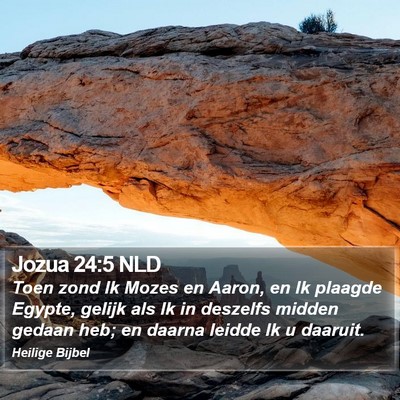 Jozua 24:5 NLD Bible Verse Image