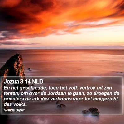 Jozua 3:14 NLD Bible Verse Image