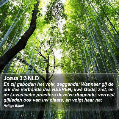 Jozua 3:3 NLD Bible Verse Image