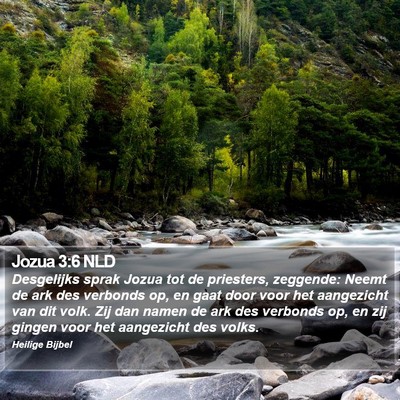 Jozua 3:6 NLD Bible Verse Image
