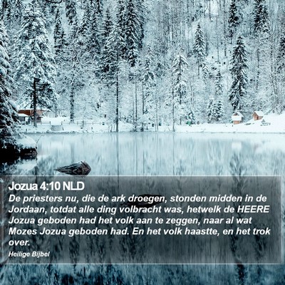 Jozua 4:10 NLD Bible Verse Image