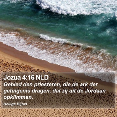 Jozua 4:16 NLD Bible Verse Image