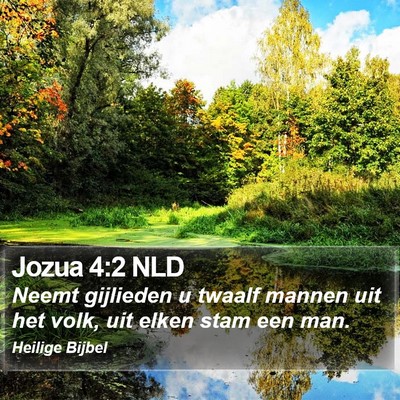 Jozua 4:2 NLD Bible Verse Image