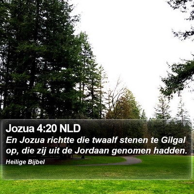 Jozua 4:20 NLD Bible Verse Image