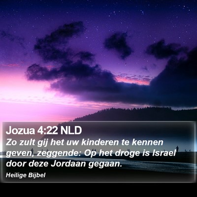 Jozua 4:22 NLD Bible Verse Image
