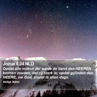 Jozua 4:24 NLD Bible Verse Image