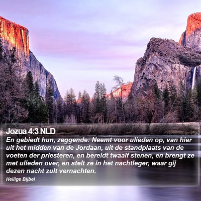 Jozua 4:3 NLD Bible Verse Image