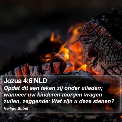 Jozua 4:6 NLD Bible Verse Image