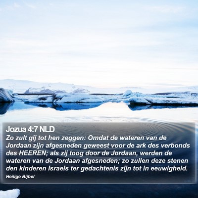 Jozua 4:7 NLD Bible Verse Image