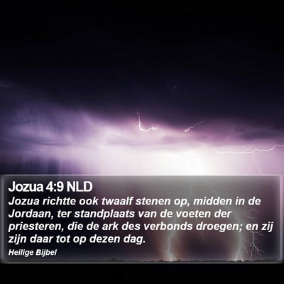 Jozua 4:9 NLD Bible Verse Image