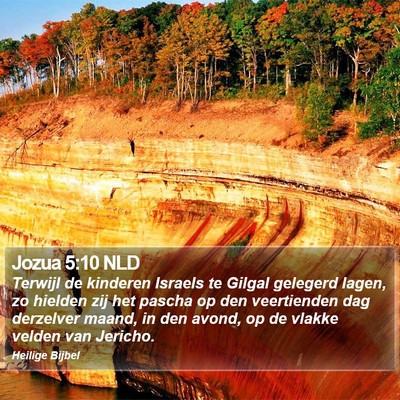 Jozua 5:10 NLD Bible Verse Image