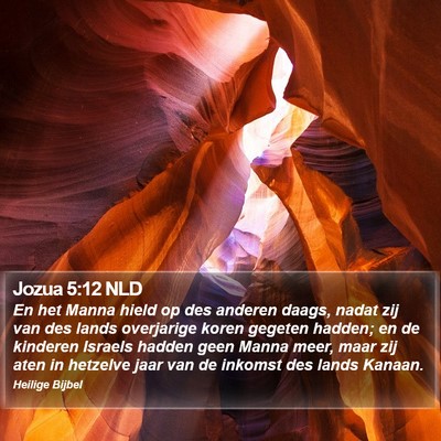 Jozua 5:12 NLD Bible Verse Image