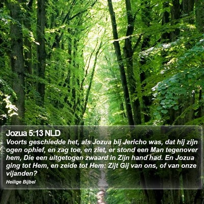 Jozua 5:13 NLD Bible Verse Image