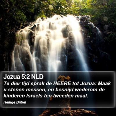 Jozua 5:2 NLD Bible Verse Image