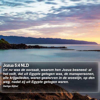 Jozua 5:4 NLD Bible Verse Image