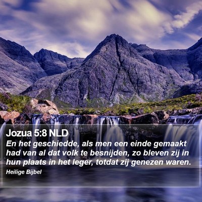 Jozua 5:8 NLD Bible Verse Image