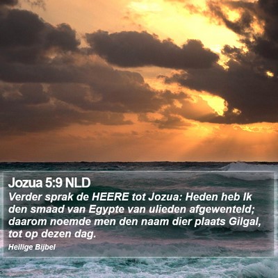 Jozua 5:9 NLD Bible Verse Image