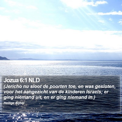 Jozua 6:1 NLD Bible Verse Image