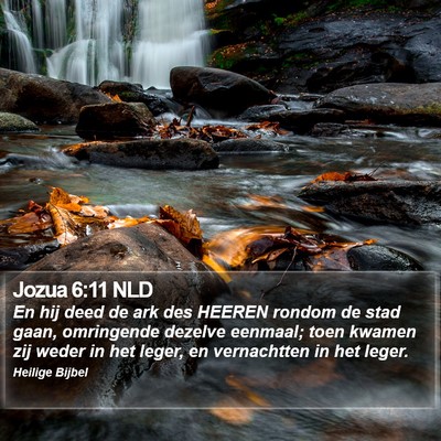 Jozua 6:11 NLD Bible Verse Image
