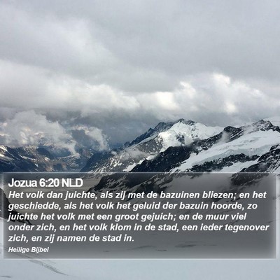 Jozua 6:20 NLD Bible Verse Image