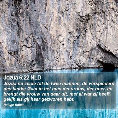 Jozua 6:22 NLD Bible Verse Image