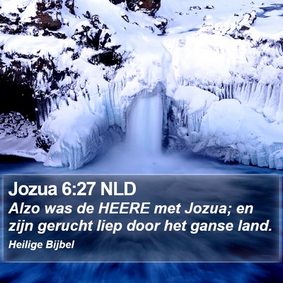 Jozua 6:27 NLD Bible Verse Image