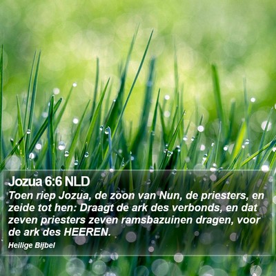 Jozua 6:6 NLD Bible Verse Image
