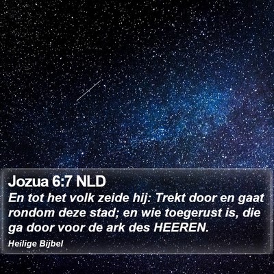 Jozua 6:7 NLD Bible Verse Image