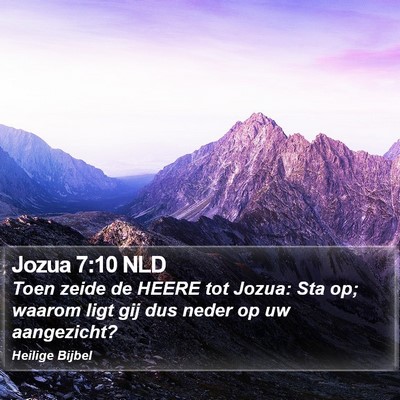 Jozua 7:10 NLD Bible Verse Image