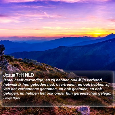 Jozua 7:11 NLD Bible Verse Image