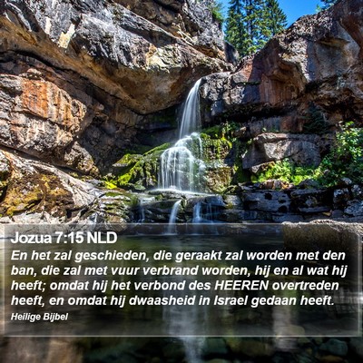Jozua 7:15 NLD Bible Verse Image