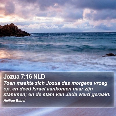 Jozua 7:16 NLD Bible Verse Image
