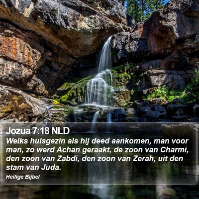 Jozua 7:18 NLD Bible Verse Image