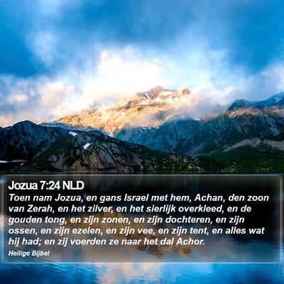 Jozua 7:24 NLD Bible Verse Image