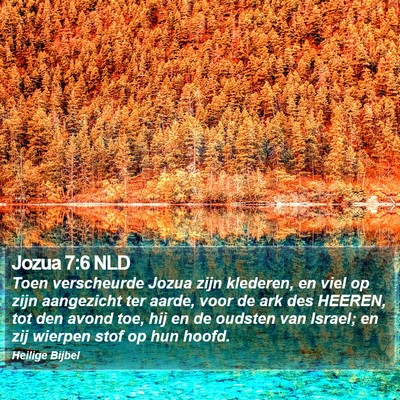 Jozua 7:6 NLD Bible Verse Image