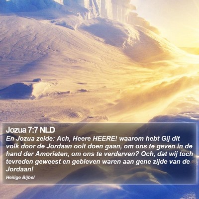 Jozua 7:7 NLD Bible Verse Image