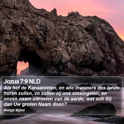 Jozua 7:9 NLD Bible Verse Image