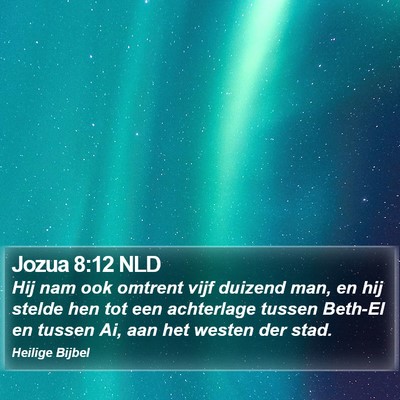 Jozua 8:12 NLD Bible Verse Image