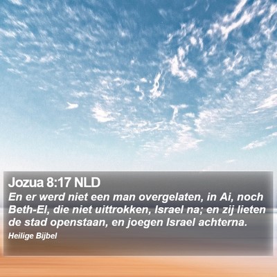 Jozua 8:17 NLD Bible Verse Image