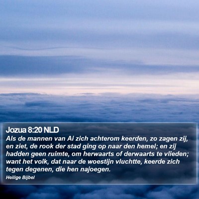 Jozua 8:20 NLD Bible Verse Image