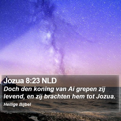 Jozua 8:23 NLD Bible Verse Image
