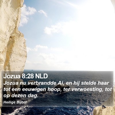 Jozua 8:28 NLD Bible Verse Image