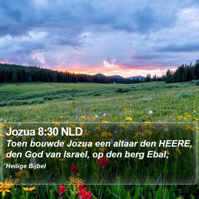Jozua 8:30 NLD Bible Verse Image