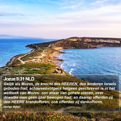 Jozua 8:31 NLD Bible Verse Image