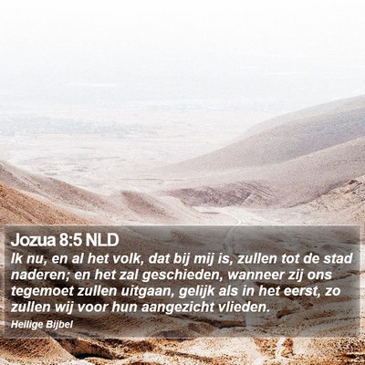 Jozua 8:5 NLD Bible Verse Image