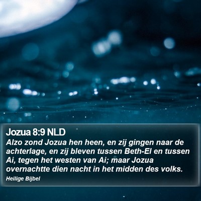 Jozua 8:9 NLD Bible Verse Image