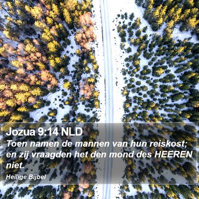 Jozua 9:14 NLD Bible Verse Image